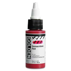 Golden High Flow Sıvı Akrilik Boya 30 Ml Seri 6 Qunacridone Red - 3