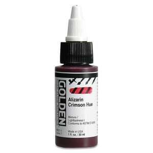 Golden High Flow Sıvı Akrilik Boya 30 Ml Seri 7 Alizarin Crimson - 3