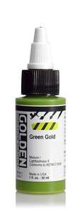 Golden High Flow Sıvı Akrilik Boya 30 Ml Seri 7 Green Gold - 3