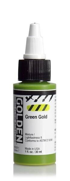 Golden High Flow Sıvı Akrilik Boya 30 Ml Seri 7 Green Gold