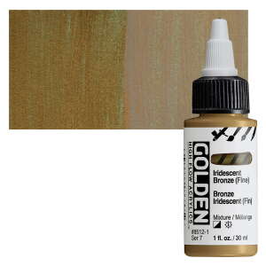  Golden High Flow Sıvı Akrilik Boya 30 Ml Seri 7 Iridescent Bronze (Fine) - 1
