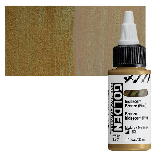  Golden High Flow Sıvı Akrilik Boya 30 Ml Seri 7 Iridescent Bronze (Fine) - 1