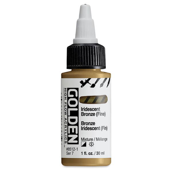  Golden High Flow Sıvı Akrilik Boya 30 Ml Seri 7 Iridescent Bronze (Fine) - 3