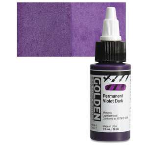 Golden High Flow Sıvı Akrilik Boya 30 Ml Seri 7 Permanent Violet Dark - 1