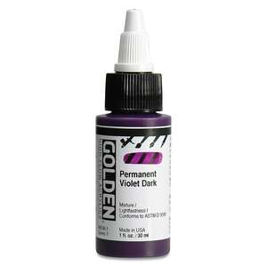 Golden High Flow Sıvı Akrilik Boya 30 Ml Seri 7 Permanent Violet Dark - 3