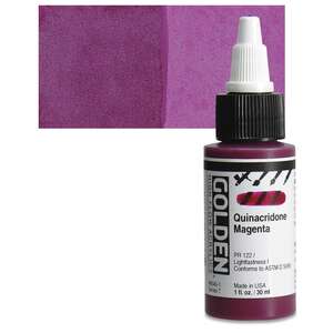 Golden High Flow Sıvı Akrilik Boya 30 Ml Seri 7 Quinacridone Magenta - 1