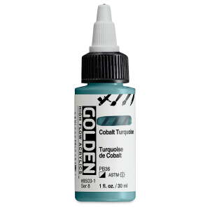 Golden High Flow Sıvı Akrilik Boya 30 Ml Seri 8 Cobalt Turquoise - 3