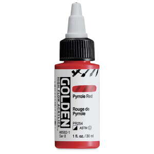 Golden High Flow Sıvı Akrilik Boya 30 Ml Seri 8 Pyrrole Red - 3