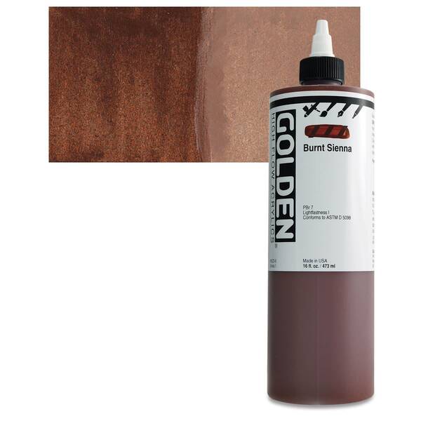 Golden High Flow Sıvı Akrilik Boya 473 Ml Seri 1 Burnt Sienna - 1