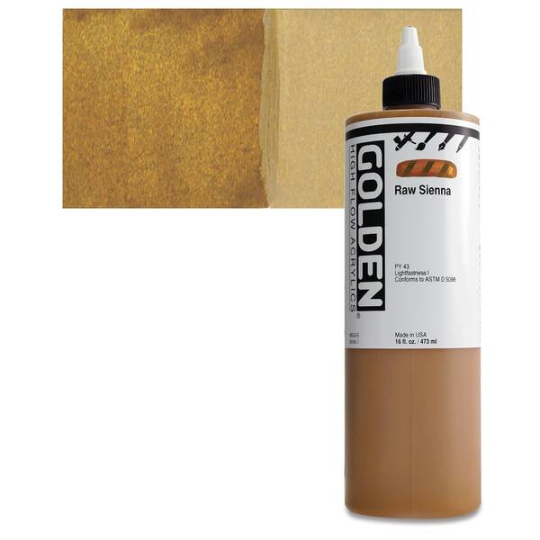 Golden High Flow Sıvı Akrilik Boya 473 Ml Seri 1 Raw Sienna - 1