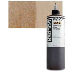 Golden High Flow Sıvı Akrilik Boya 473 Ml Seri 1 Transparent Brown Iron Oxide - 1