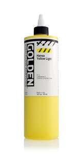 Golden High Flow Sıvı Akrilik Boya 473 Ml Seri 3 Hansa Yellow Light - Golden