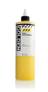 Golden High Flow Sıvı Akrilik Boya 473 Ml Seri 3 Hansa Yellow Medium - Golden
