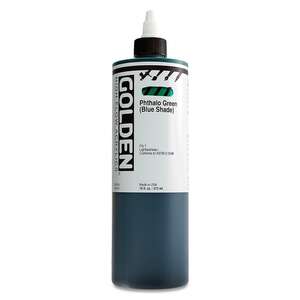 Golden High Flow Sıvı Akrilik Boya 473 Ml Seri 4 Phthalo Green Blue Shade - 3