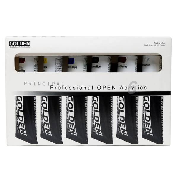 Golden Open Acrylic 59 Ml 6'Lı Set 6931-0 - 1