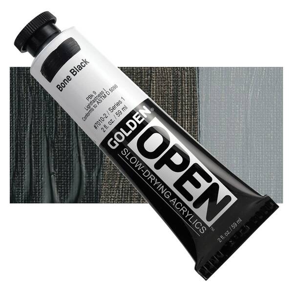 Golden Open Akrilik Boya 59 Ml Seri 1 Bone Black - 1