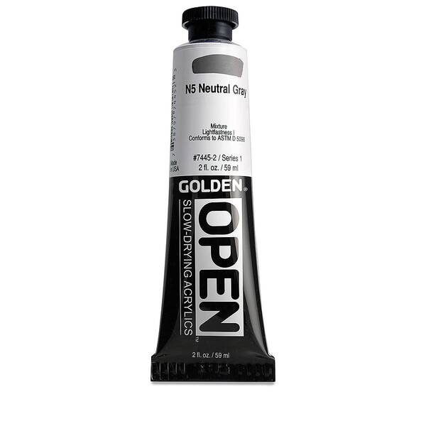 Golden Open Akrilik Boya 59 Ml Seri 1 Neutral Gray N5 - 3