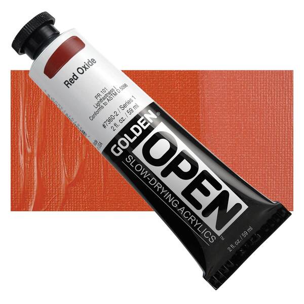 Golden Open Akrilik Boya 59 Ml Seri 1 Red Iron Oxide - 1