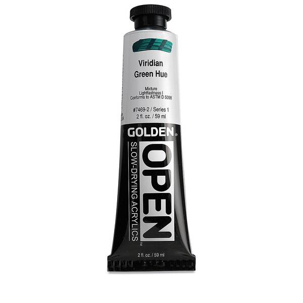 Golden Open Akrilik Boya 59 Ml Seri 1 Viridian Green Hue - 3