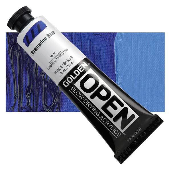 Golden Open Akrilik Boya 59 Ml Seri 2 Ultramarine Blue - 1