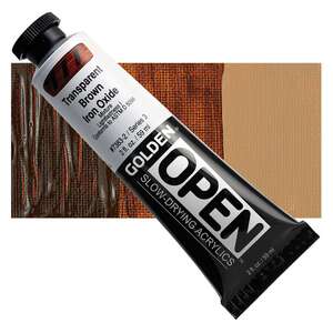 Golden Open Akrilik Boya 59 Ml Seri 3 Transparent Brown Iron Oxide - 1