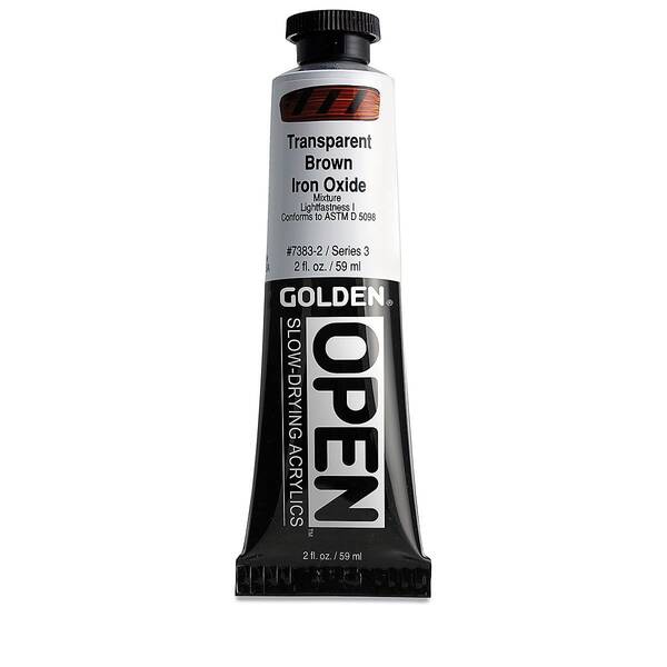 Golden Open Akrilik Boya 59 Ml Seri 3 Transparent Brown Iron Oxide - 3