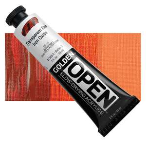 Golden Open Akrilik Boya 59 Ml Seri 3 Transparent Red Iron Oxide - 1