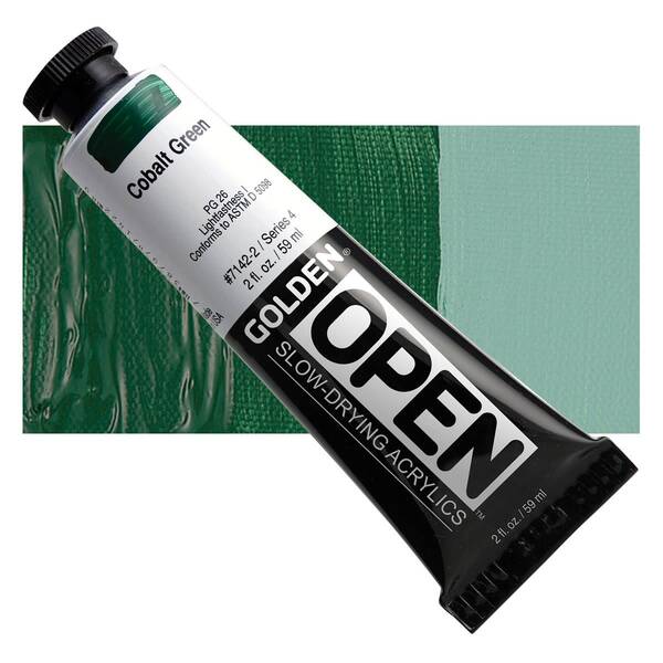 Golden Open Akrilik Boya 59 Ml Seri 4 Cobalt Green - 1