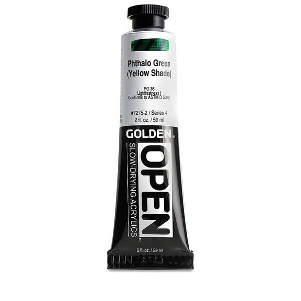 Golden Open Akrilik Boya 59 Ml Seri 4 Phthalo Green Yellow Shade - 3