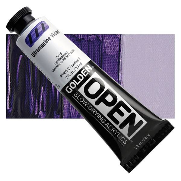 Golden Open Akrilik Boya 59 Ml Seri 4 Ultramarine Violet - 1