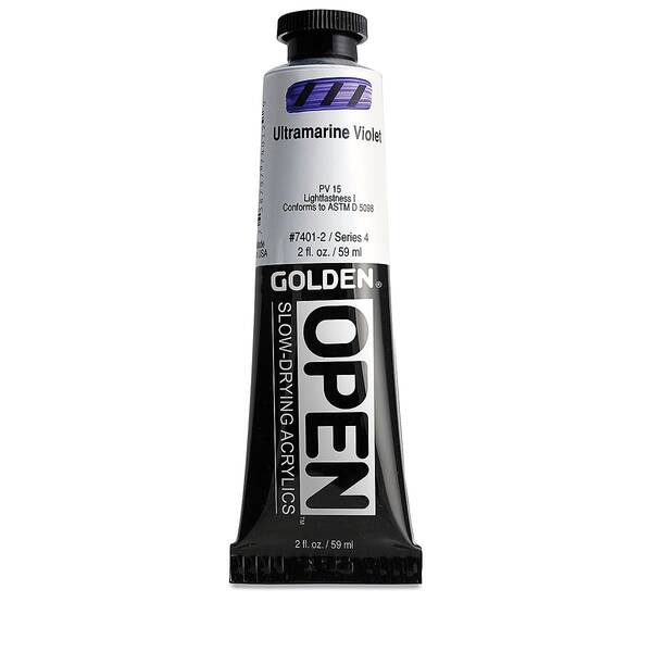 Golden Open Akrilik Boya 59 Ml Seri 4 Ultramarine Violet - 3