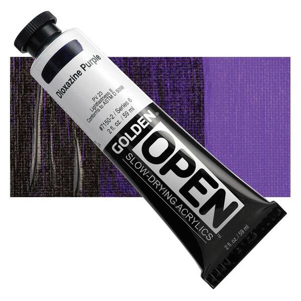 Golden Open Akrilik Boya 59 Ml Seri 6 Dioxazine Purple - 1