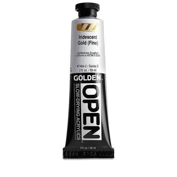 Golden Open Akrilik Boya 59 Ml Seri 6 Iridescent Gold Fine - 3