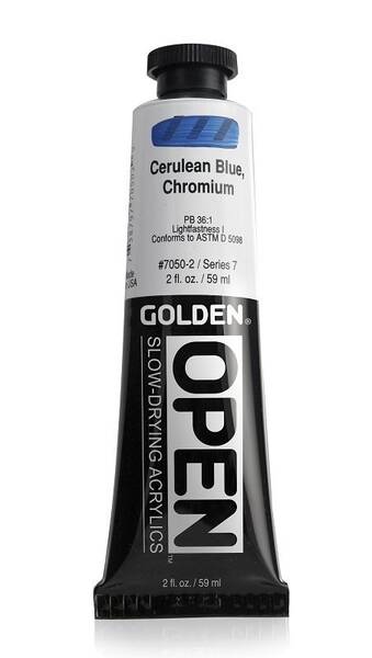 Golden Open Akrilik Boya 59 Ml Seri 7 Cerulean Blue Chromium