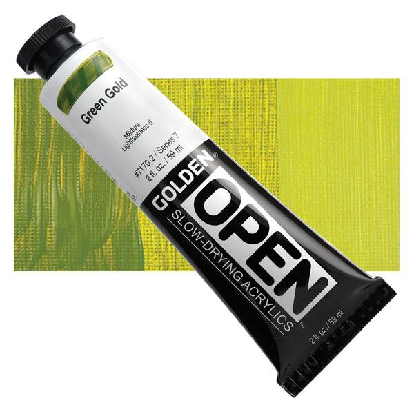 Golden Open Akrilik Boya 59 Ml Seri 7 Green Gold - 1