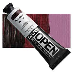 Golden Open Akrilik Boya 59 Ml Seri 7 Permanent Maroon - 1