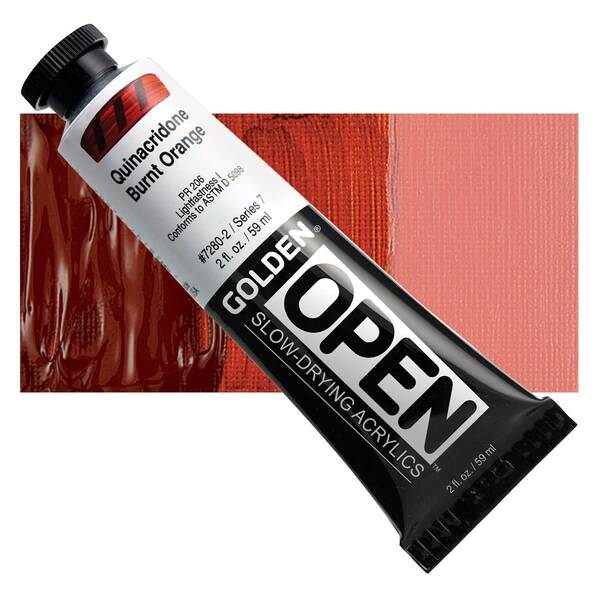 Golden Open Akrilik Boya 59 Ml Seri 7 Quinacridone Burnt Orange - 1