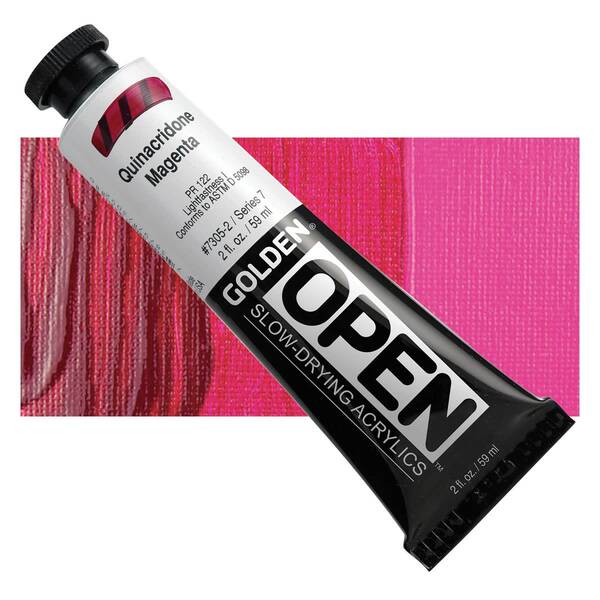 Golden Open Akrilik Boya 59 Ml Seri 7 Quinacridone Magenta - 1