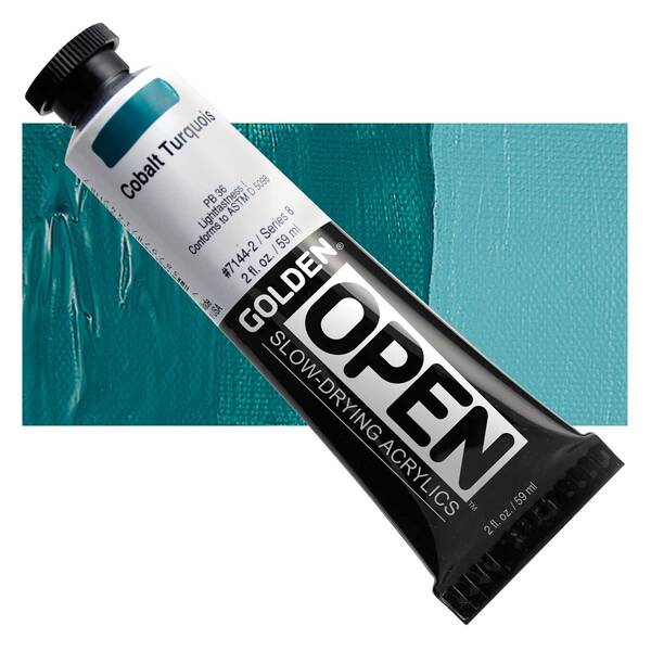 Golden Open Akrilik Boya 59 Ml Seri 8 Cobalt Turquois - 1