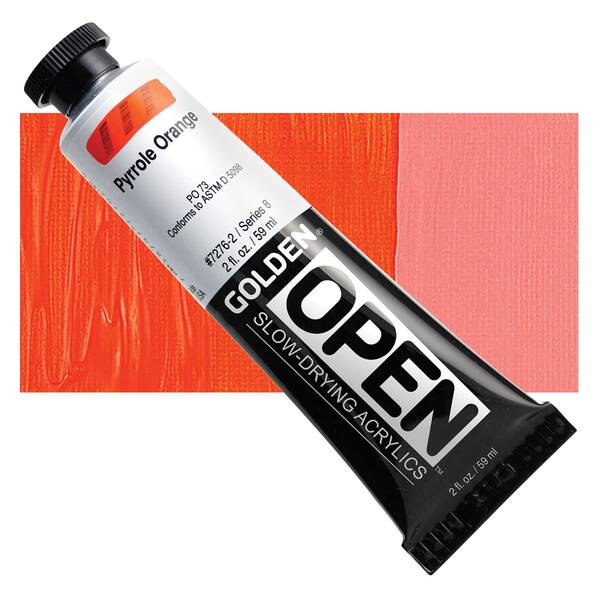 Golden Open Akrilik Boya 59 Ml Seri 8 Pyrrole Orange - 1