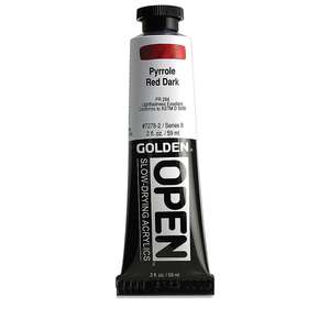 Golden Open Akrilik Boya 59 Ml Seri 8 Pyrrole Red Dark - 3