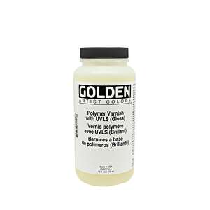 Golden - Golden Polimer Akrilik Vernik Parlak 7710-6 473 Ml w/Uvls
