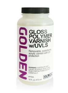 Golden Polimer Akrilik Vernik Parlak 7710-6 w/Uvls 473 Ml - Golden