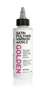 Golden Polimer Akrilik Vernik Saten 7715-4 w/Uvls 118 Ml - Golden