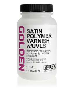 Golden Polimer Akrilik Vernik Saten 7715-5 w/Uvls 237 Ml - Golden