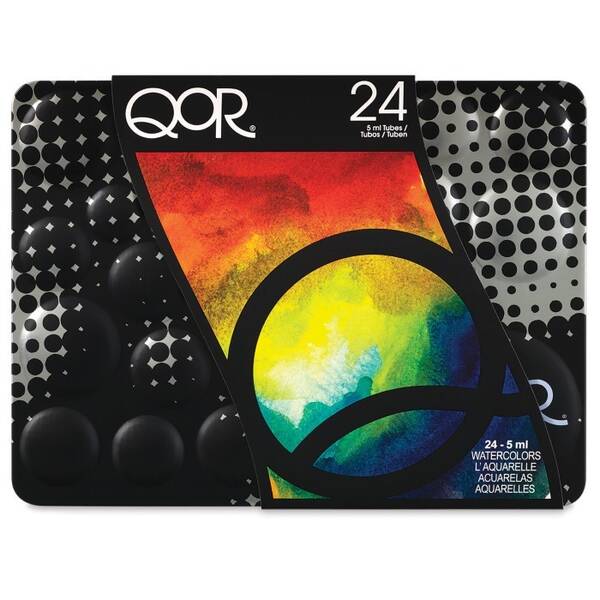 Qor Aquarelles Metal Kutu 24'Lü 5Ml Tüp Sulu Boya Seti - 2