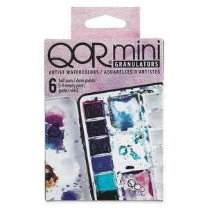 Qor Mini Granulators Yarım Pan 6'Lı Sulu Boya Seti - 4