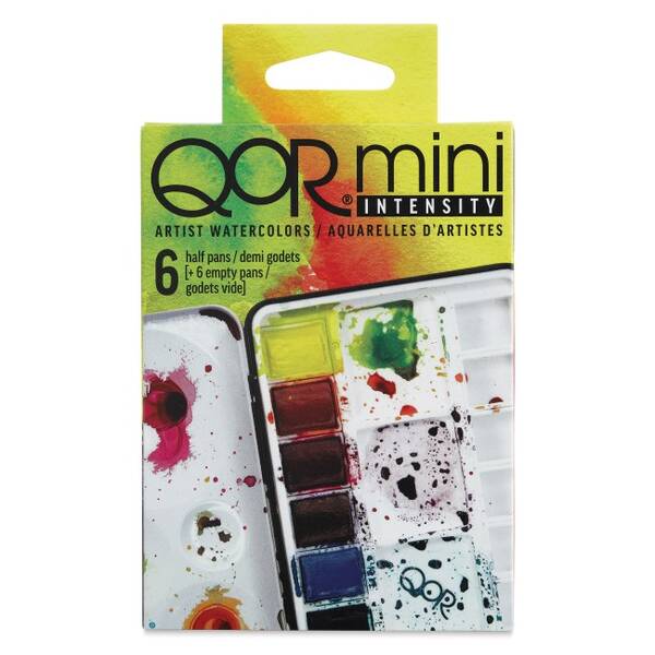 Qor Mini Intensity Yarım Pan 6'Lı Sulu Boya Seti - 4