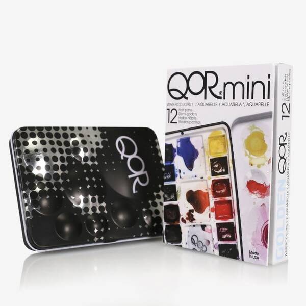 Qor Mini Aquarelles Yarım Pan 12'Li Sulu Boya Seti - 4