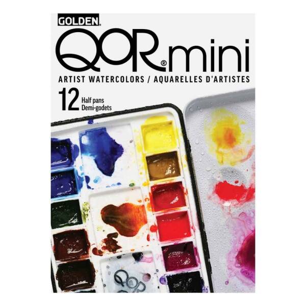 Qor Mini Aquarelles Yarım Pan 12'Li Sulu Boya Seti - 3
